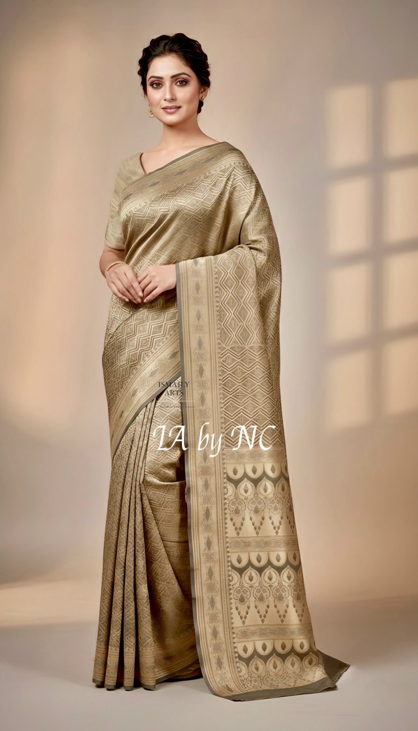 Mink Banarasi Mashru Katan Silk Saree