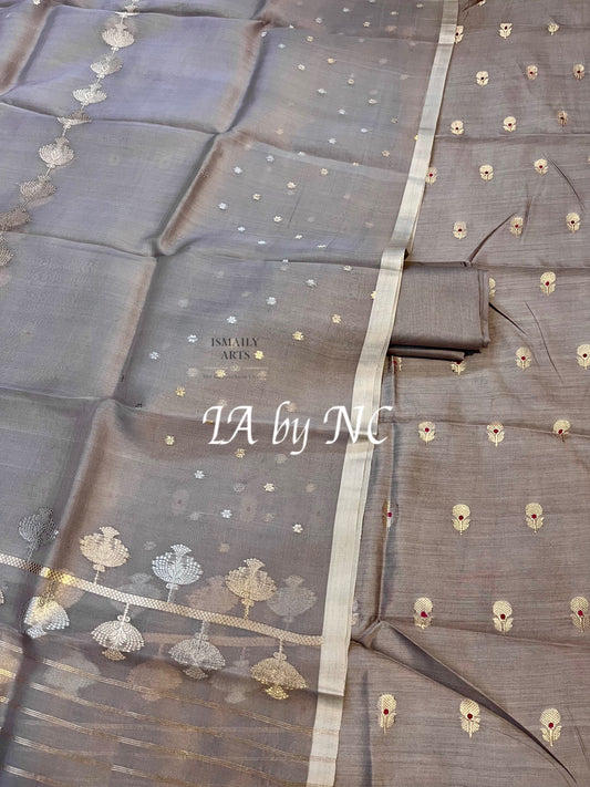 Ash Banarasi Pure Munga Silk Dress Materials