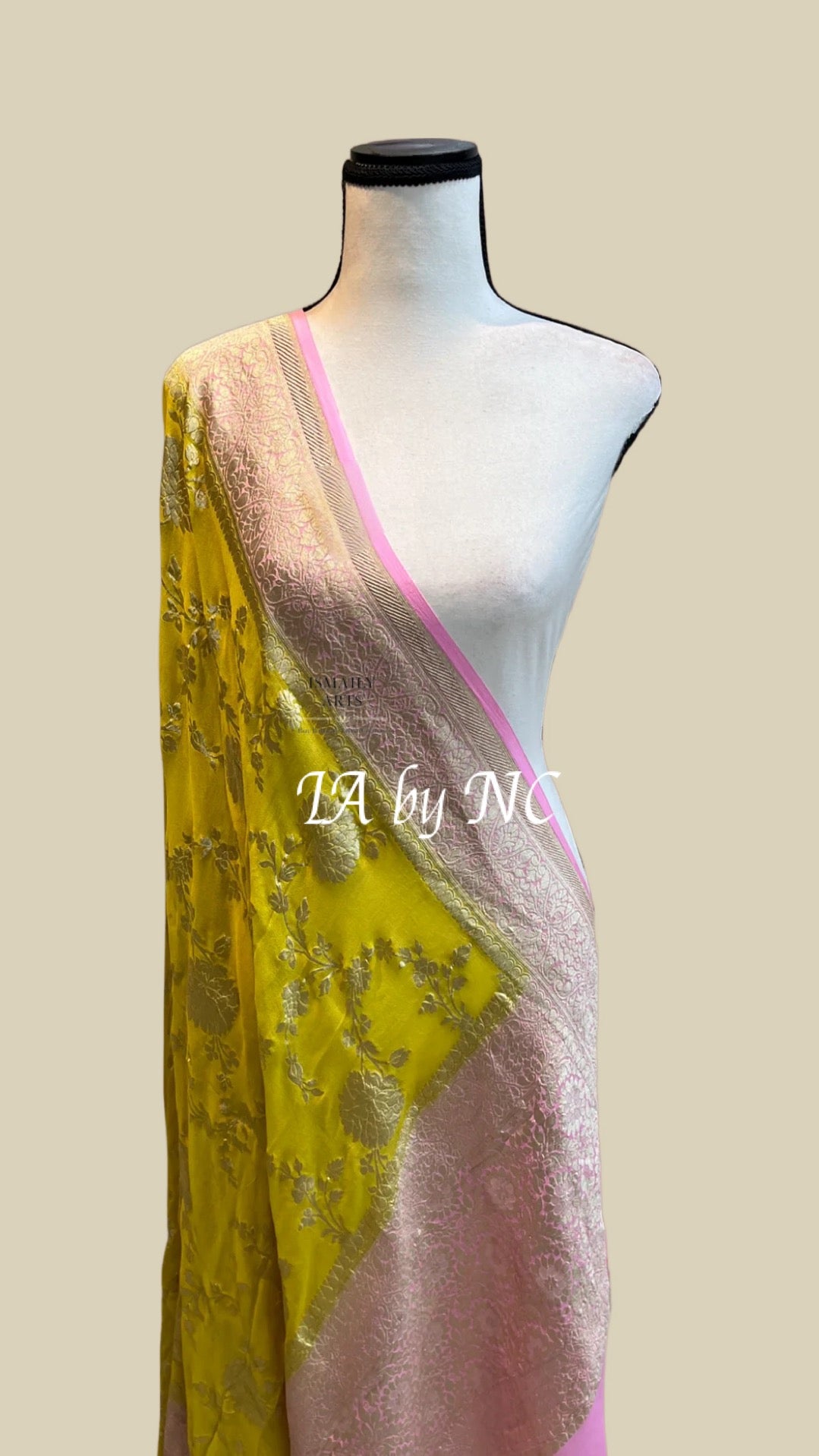 Banarasi Pure Khaddi Georgette Meenakari Dupatta