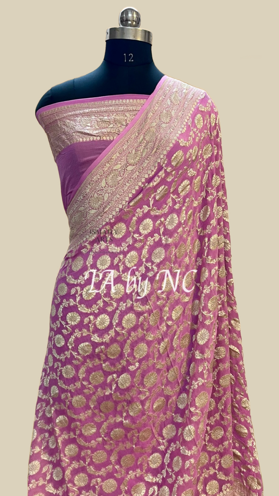 Mulberry Banarasi Pure Khaddi Georgette Saree