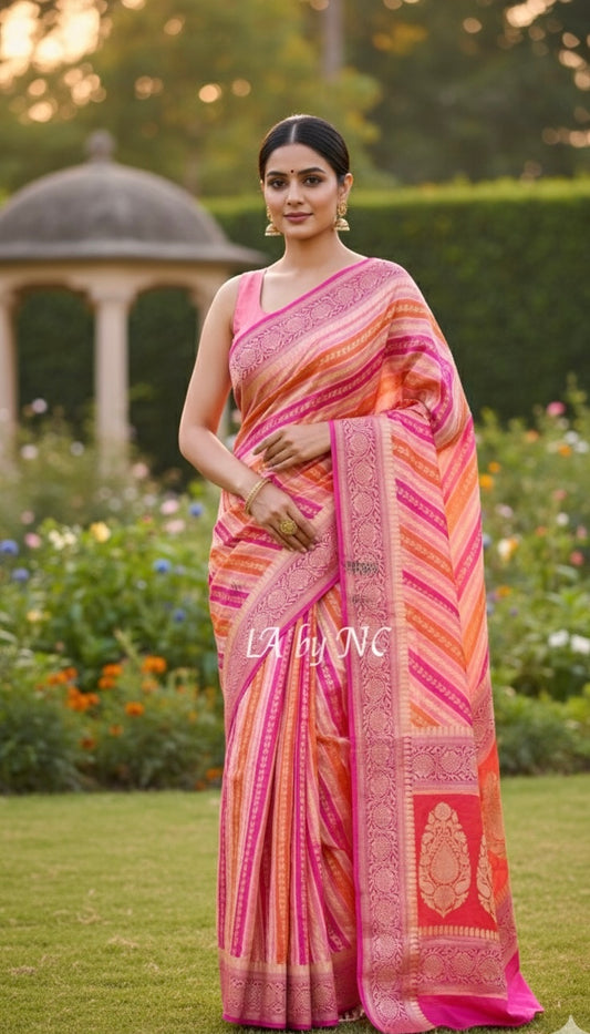 Punch Banarasi Pure Chiffon Georgette Saree