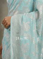 Baby Banarasi Pure Khaddi Georgette Saree