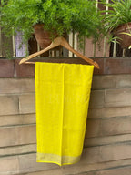 Lemon Banarasi Pure Khaddi Georgette Dupatta