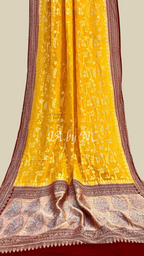 Amber Banarasi Pure Khaddi Georgette Saree