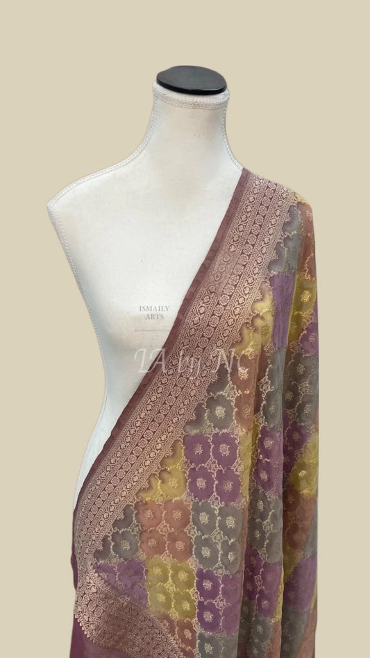 Banarasi Pure Khaddi Georgette Tissue Dupatta
