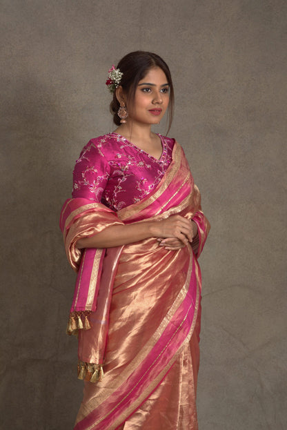 Rani Banarasi Pure Tissue Silk Saree