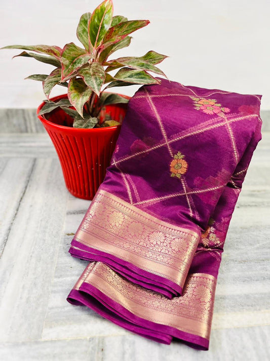 Banarasi Blend Khaddi Georgette Tilfi Saree