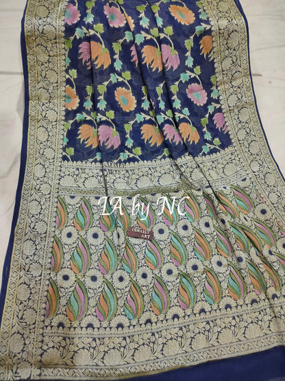 Banarasi Pure Chiffon Georgette Saree