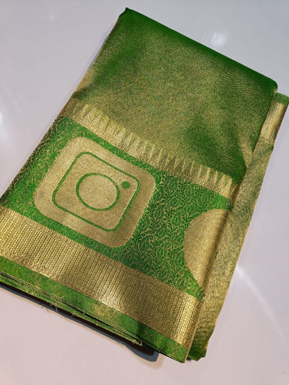 Banarasi Tissue Silk Social Media Saree