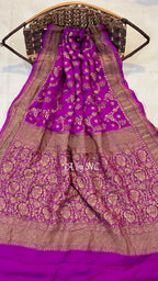 Lollipop Banarasi Pure Khaddi Georgette Saree