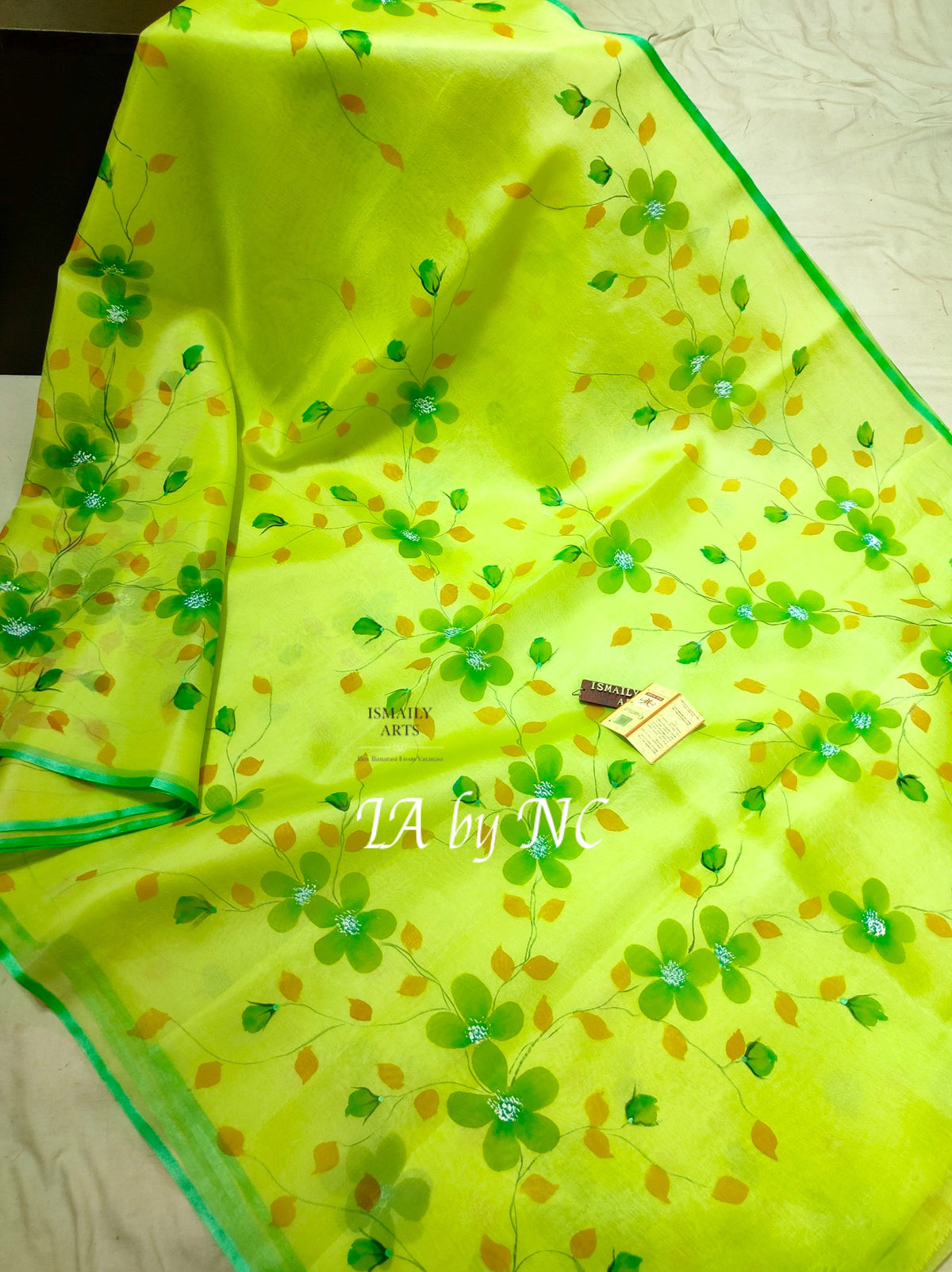 Pear Banarasi Pure Kora Organza Saree