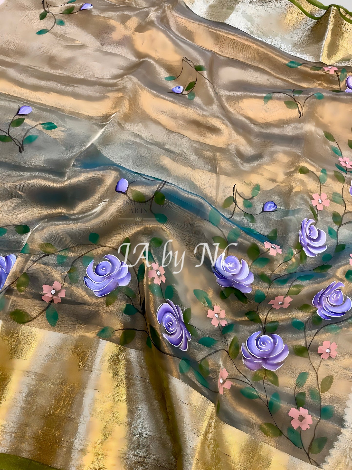 Mink Banarasi Pure Tissue Silk Saree