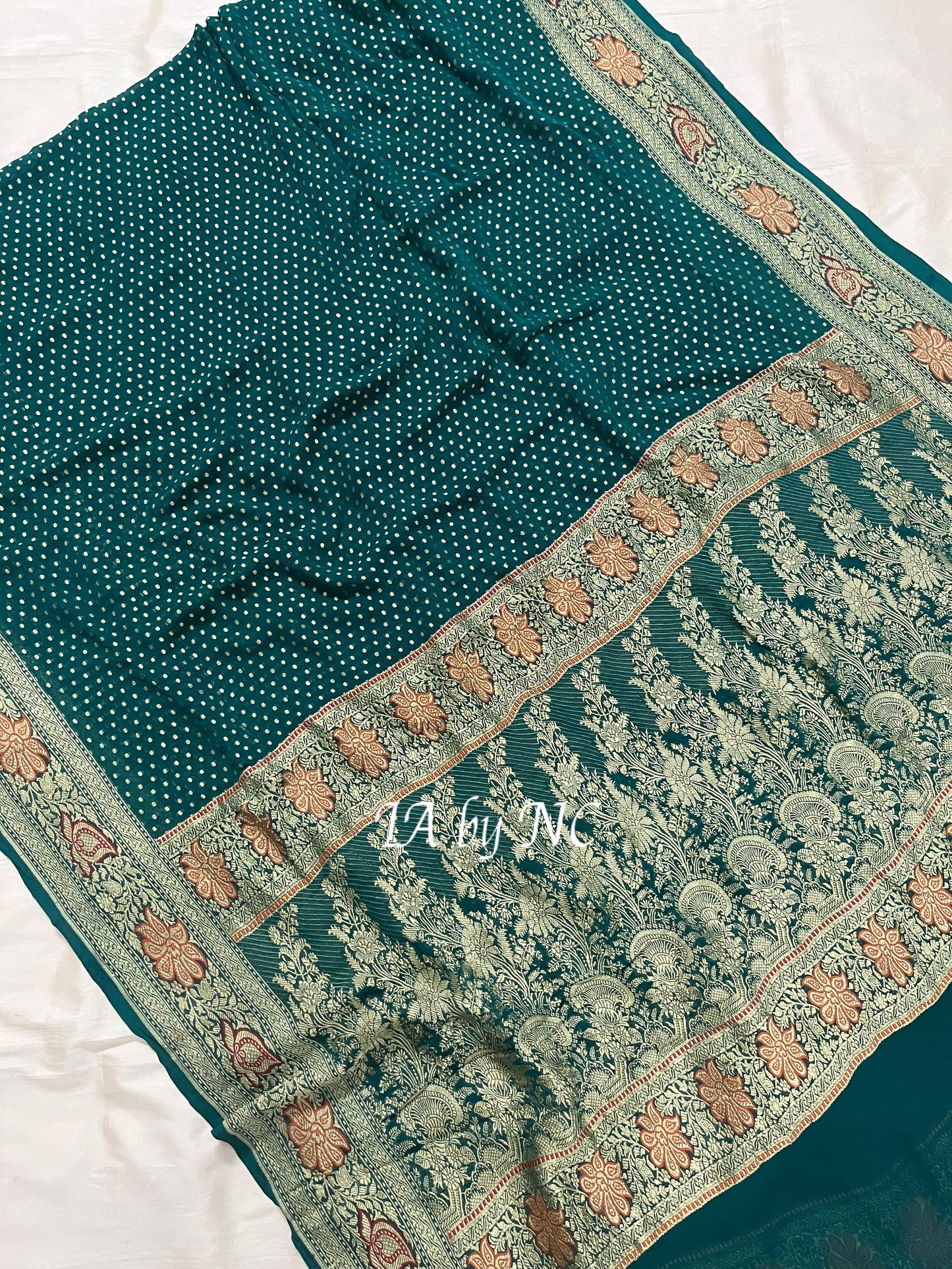 Sacramento Banarasi Pure Khaddi Georgette Saree