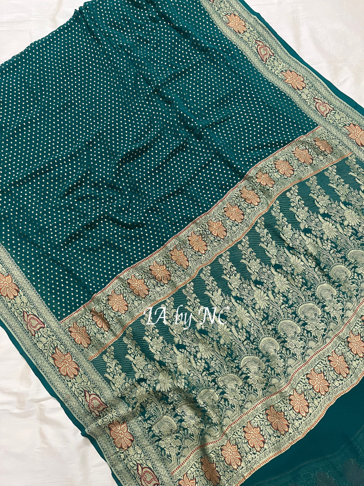 Sacramento Banarasi Pure Khaddi Georgette Saree
