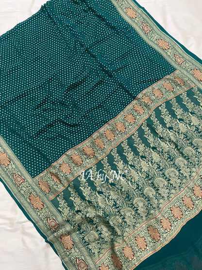 Sacramento Banarasi Pure Khaddi Georgette Saree