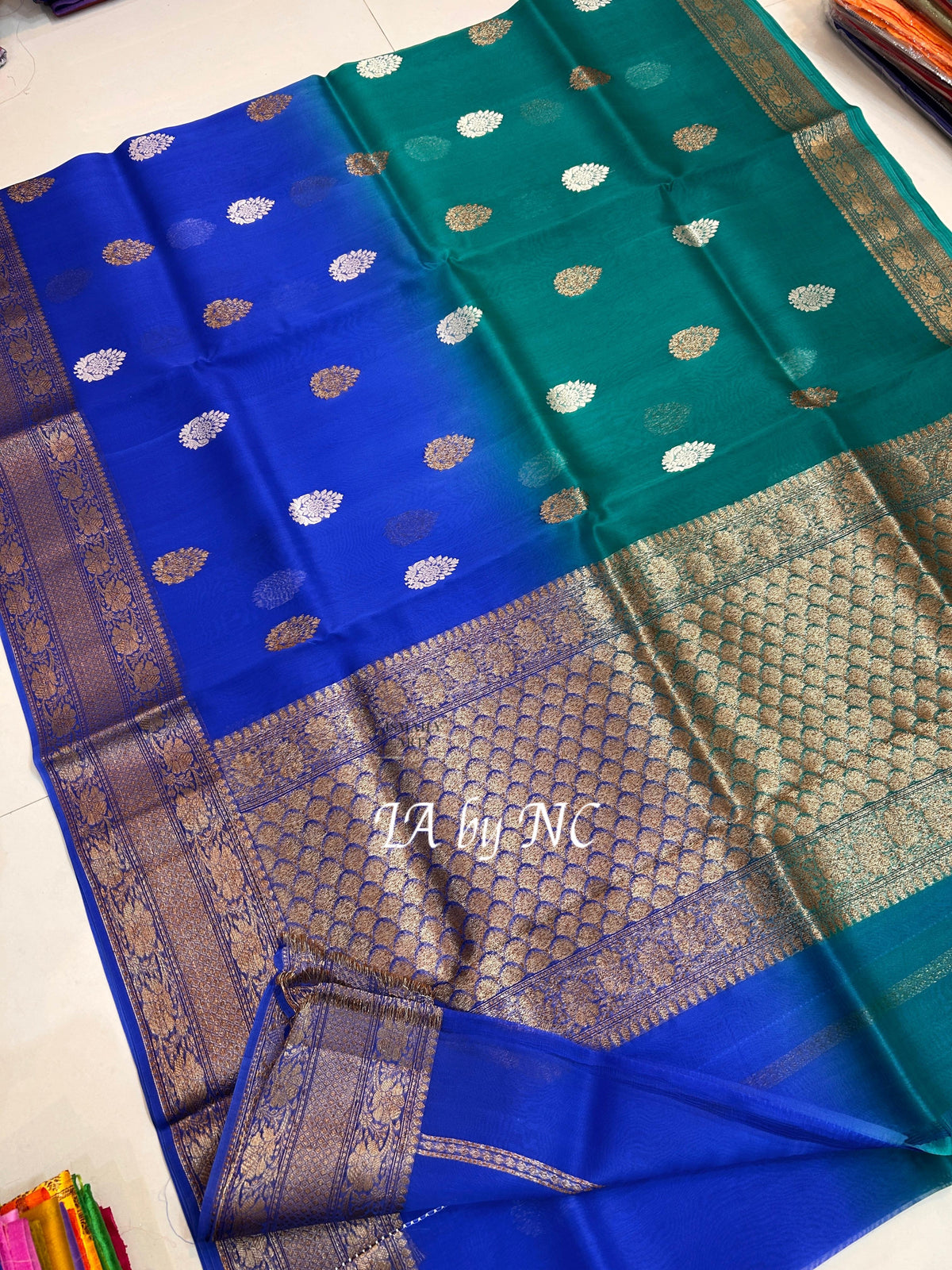 Royal Banarasi Pure Kora Silk Kadwa Saree