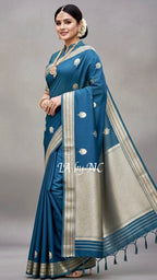 German Banarasi Pure Kora Organza Kadwa Saree