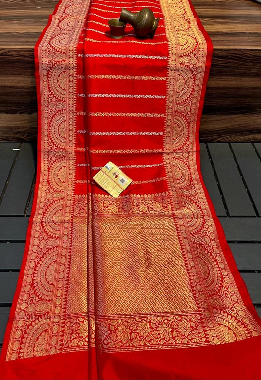 Imperial Banarasi Pure Katan Silk Kadwa Saree