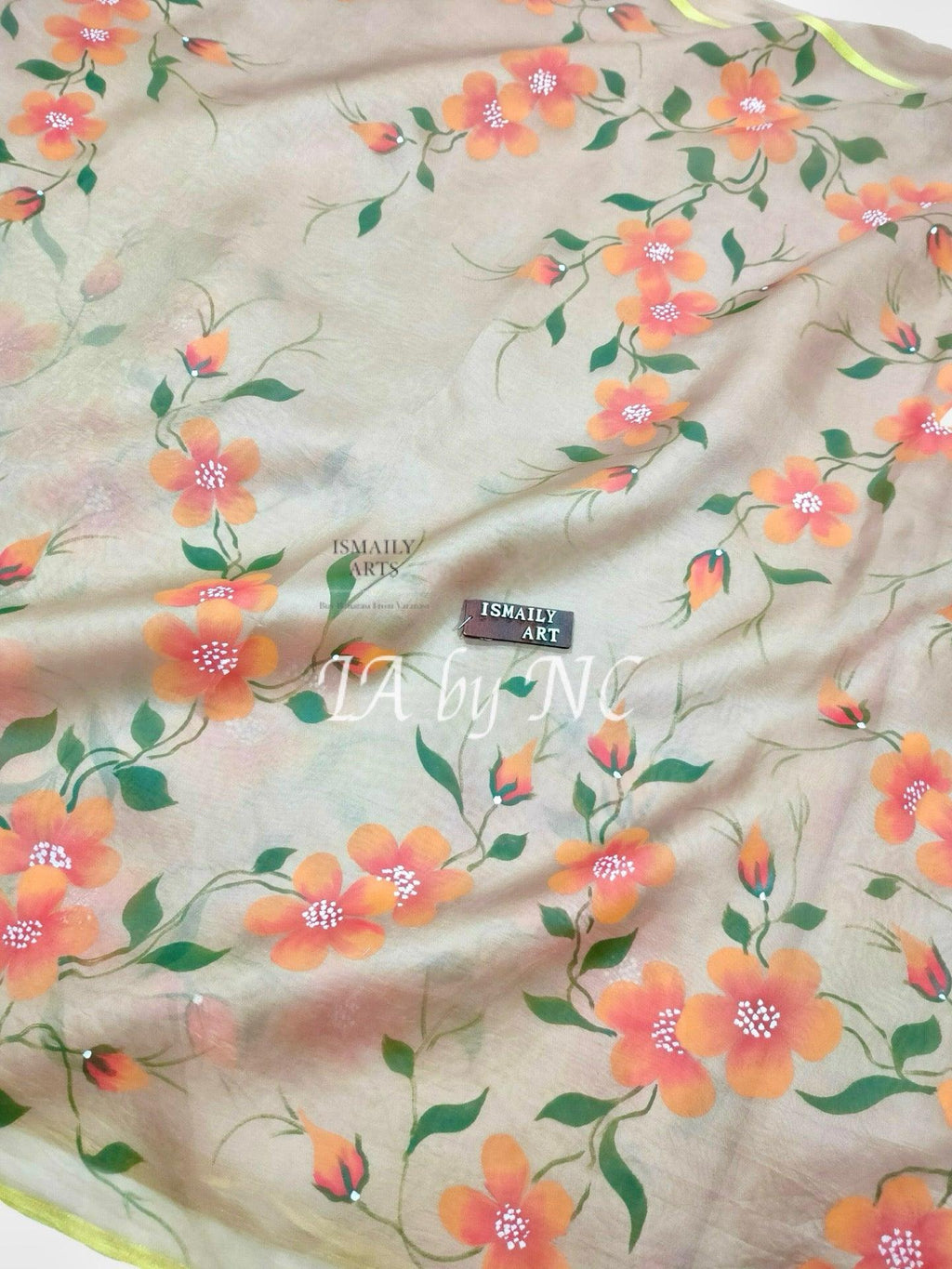 Mink Banarasi Pure Kora Organza Saree