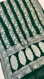 Sacramento Banarasi Pure Khaddi Georgette Saree