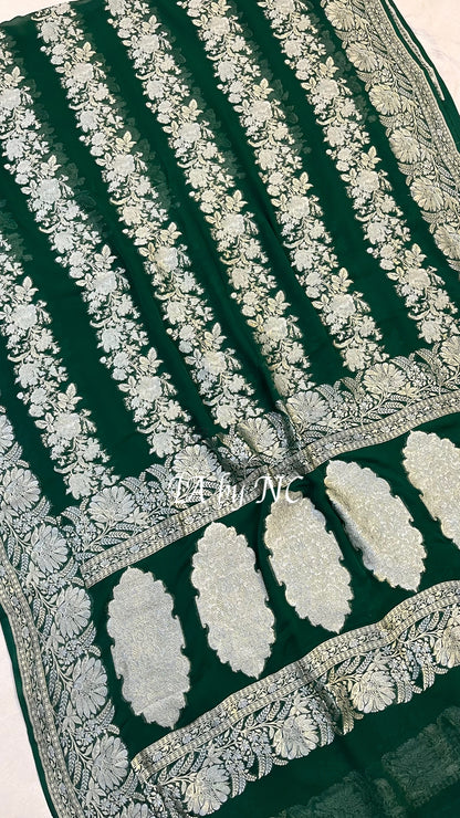 Sacramento Banarasi Pure Khaddi Georgette Saree
