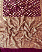 Barn Banarasi Pure Khaddi Georgette Saree