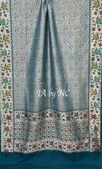 German Banarasi Pure Khaddi Tussar Georgette Brocade Saree