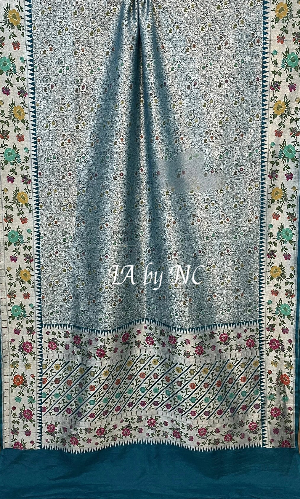 German Banarasi Pure Khaddi Tussar Georgette Brocade Saree