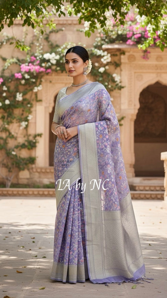 Ultra Banarasi Pure Khaddi Georgette Saree