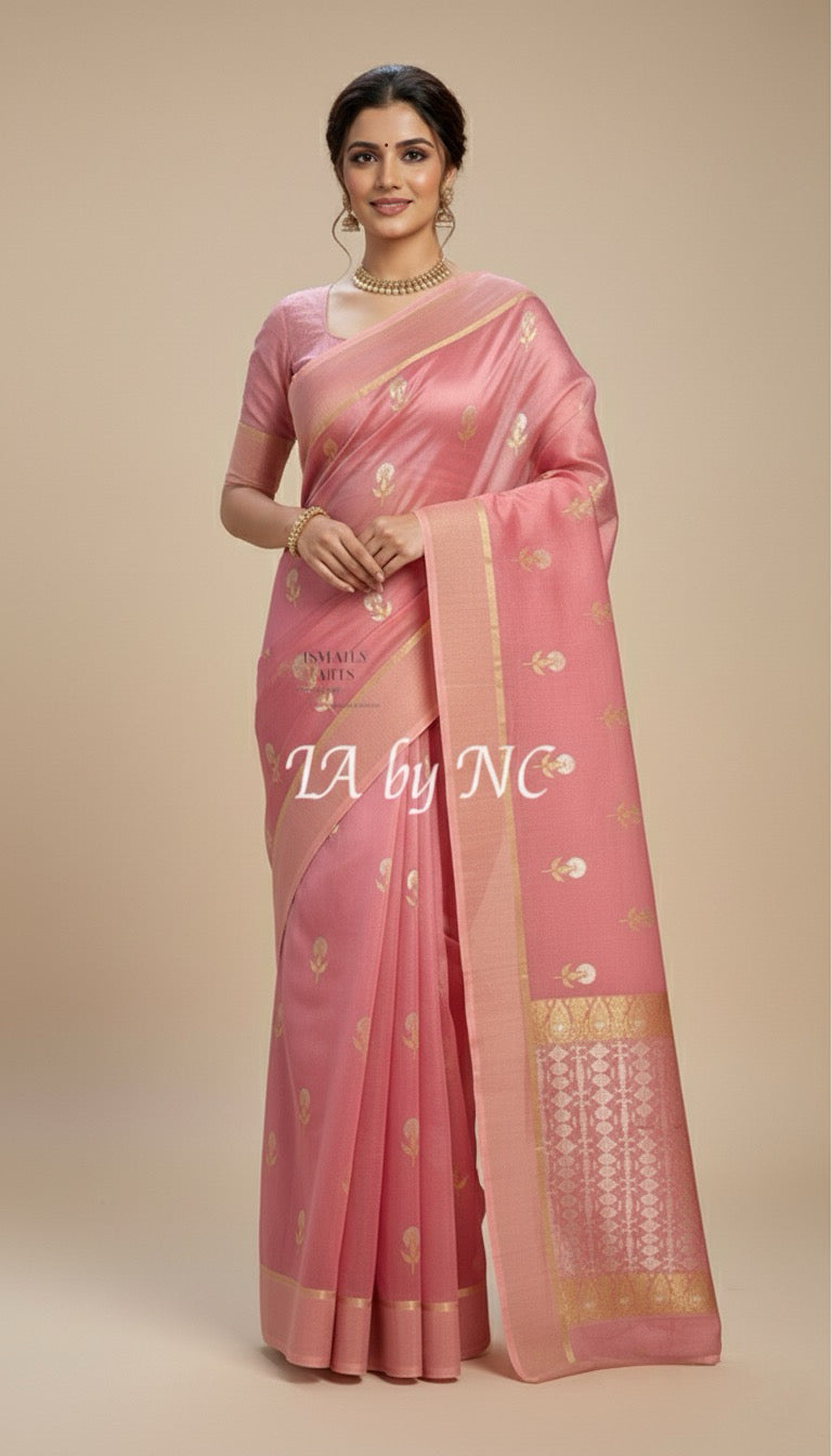 Thulian Banarasi Pure Kora Silk Saree