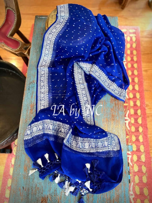Royal Banarasi Pure Khaddi Georgette Dupatta