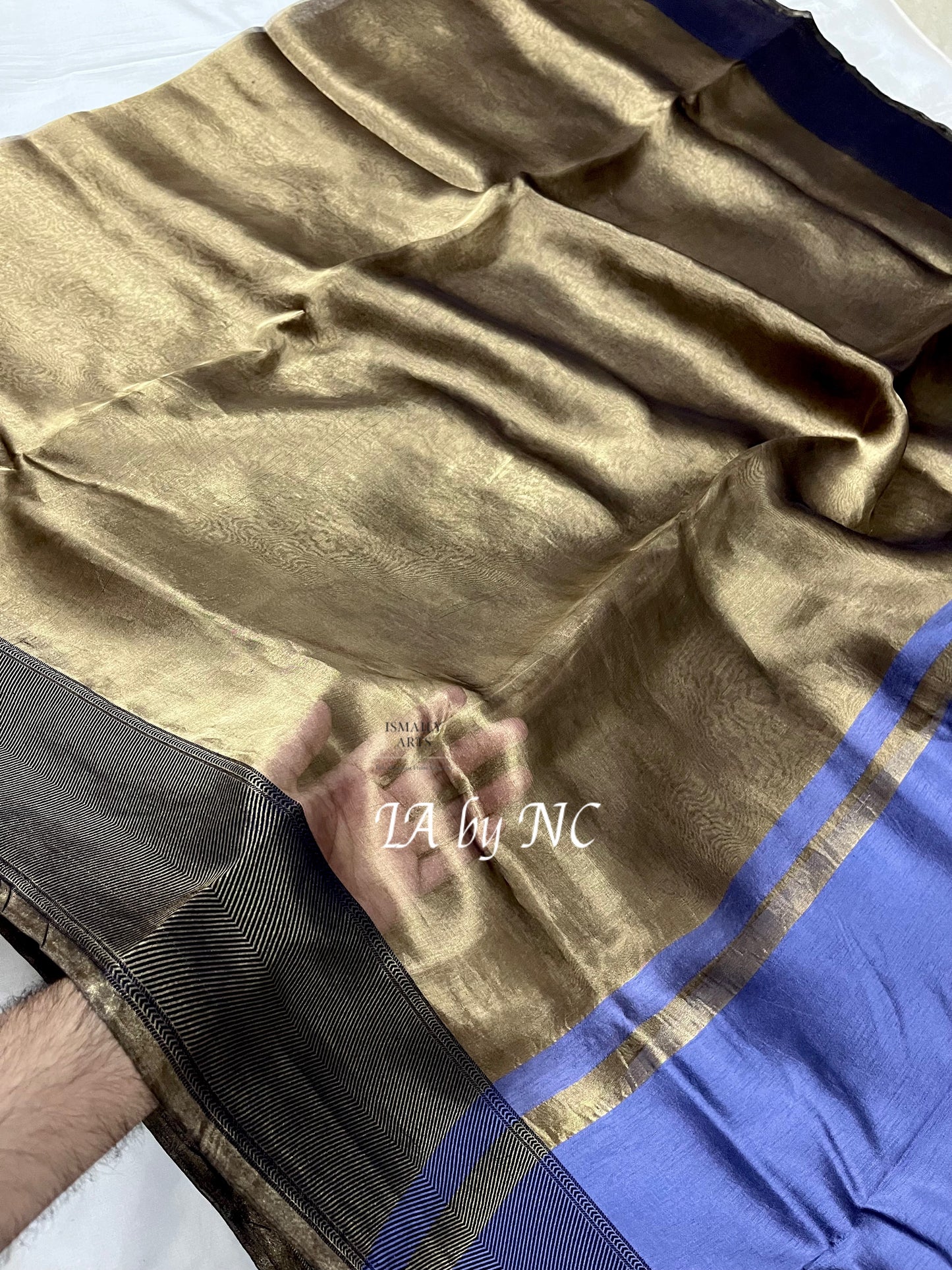 Black Banarasi Pure Tissue Silk Saree