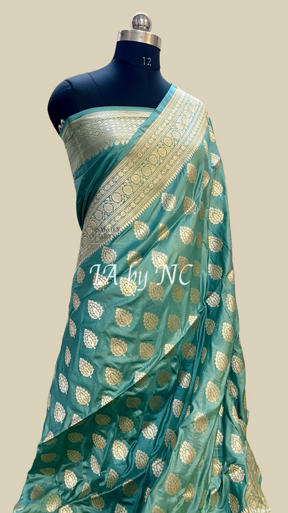 Jungle Banarasi Pure Katan Silk Pattu Saree