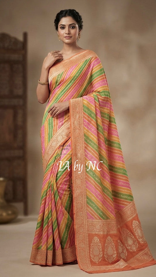 Rangkat Banarasi Pure Chiffon Georgette Saree