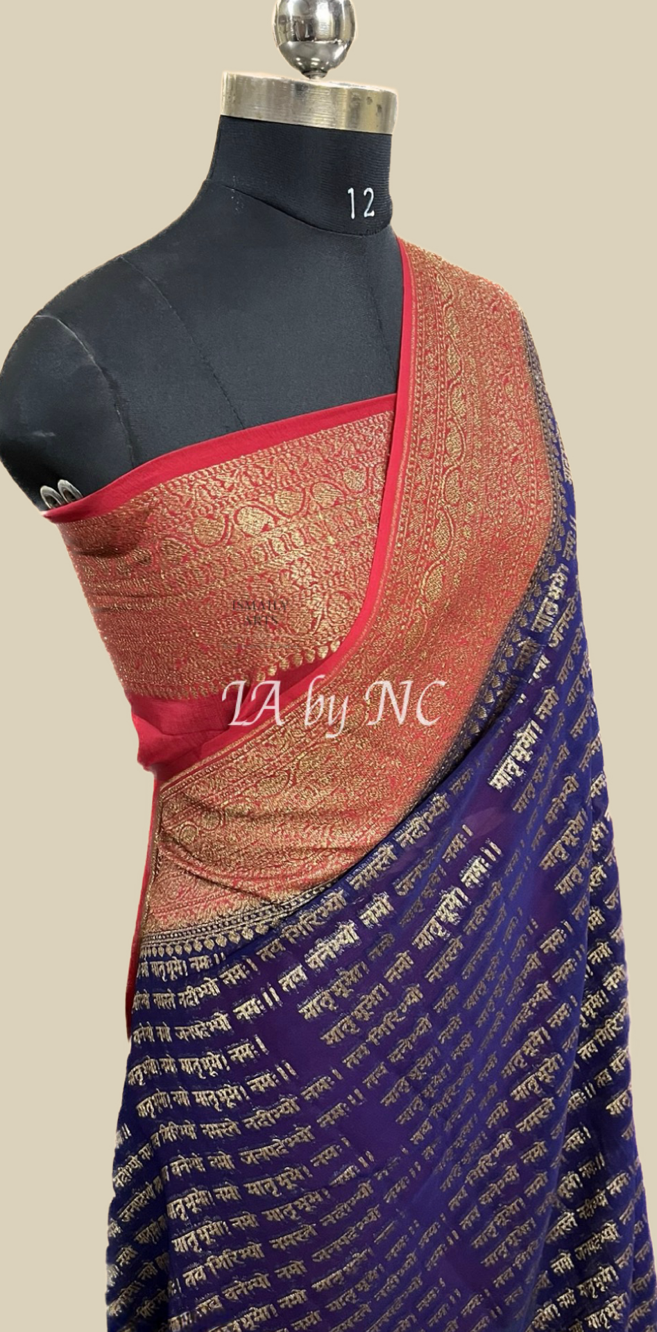 Space Banarasi Pure Khaddi Georgette Saree