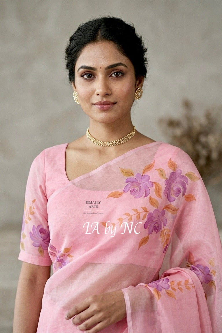 Baby Banarasi Pure Kora Organza Saree