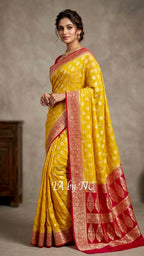 Amber Banarasi Pure Chiffon Georgette Saree
