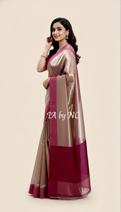 Barn Banarasi Pure Tissue Silk Saree