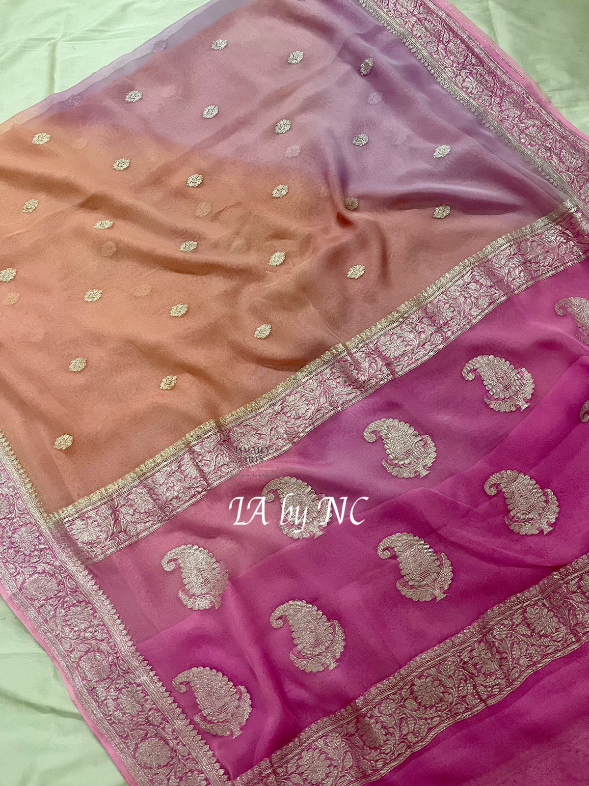 Banarasi Pure Khaddi Georgette Kadwa Saree