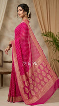 Rani Banarasi Pure Khaddi Georgette Saree