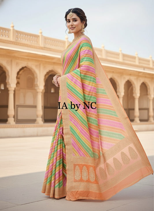 Rangkat Banarasi Pure Chiffon Georgette Saree