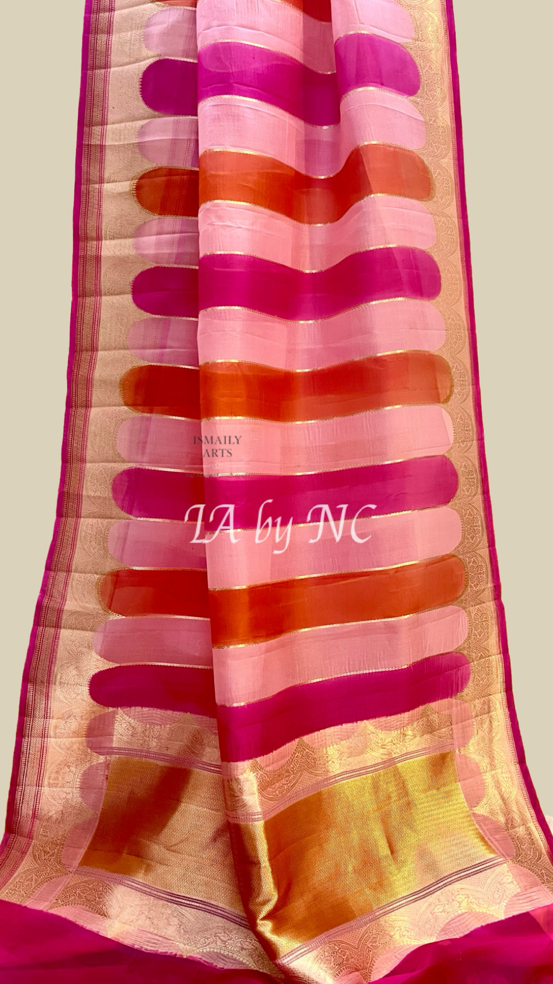 Baby Banarasi Pure Kora Organza Kadwa Saree
