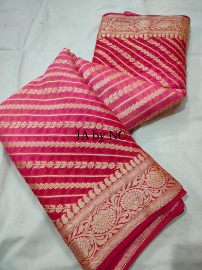 Imperial Banarasi Pure Chiffon Georgette Saree