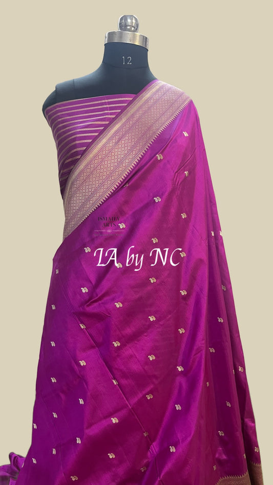Lollipop Banarasi Pure Katan Silk Pattu Sona Rupa Saree