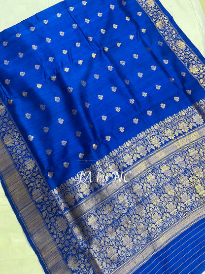 Royal Banarasi Pure Khaddi Tussar Kadwa Saree