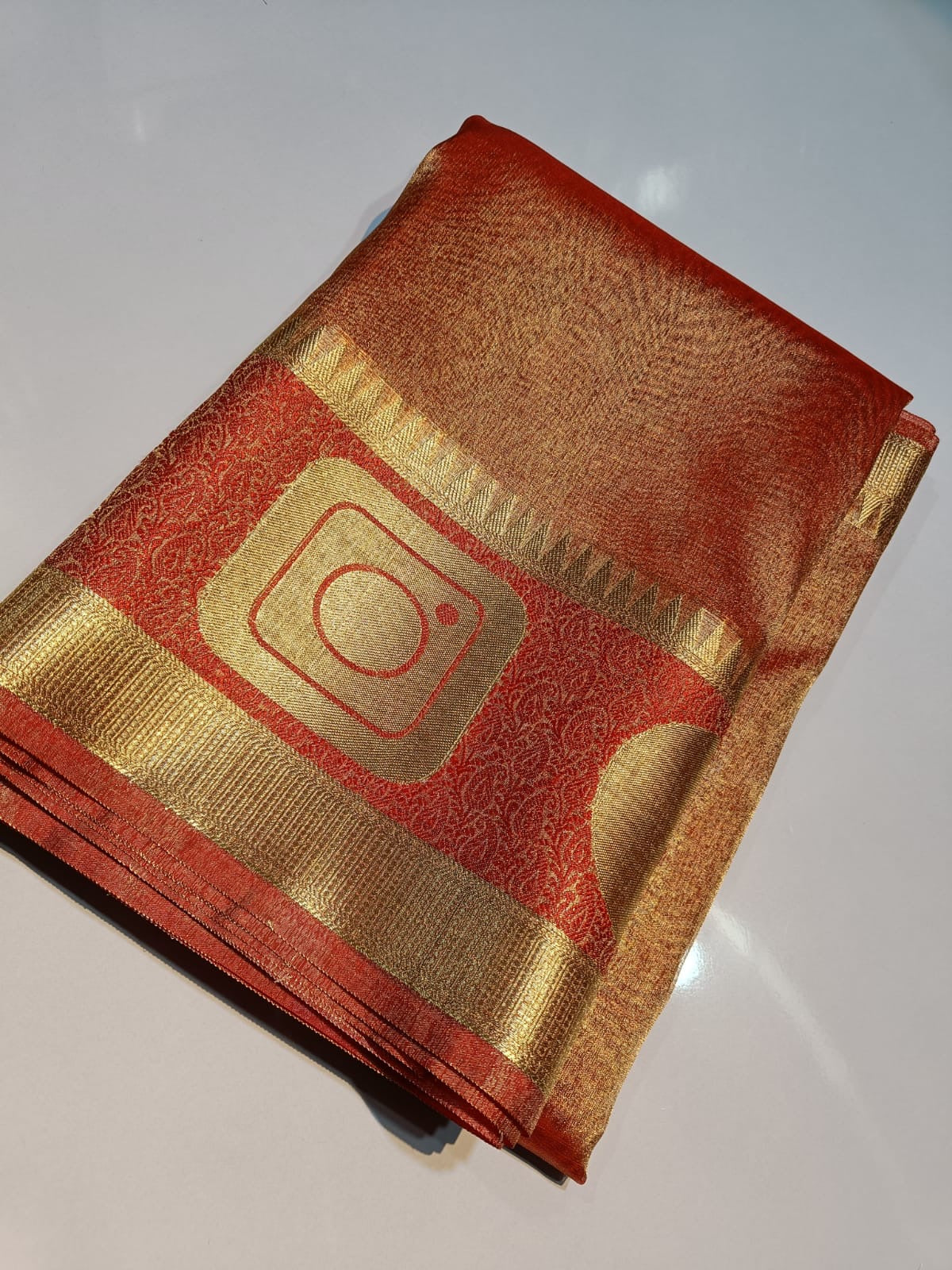 Banarasi Tissue Silk Social Media Saree