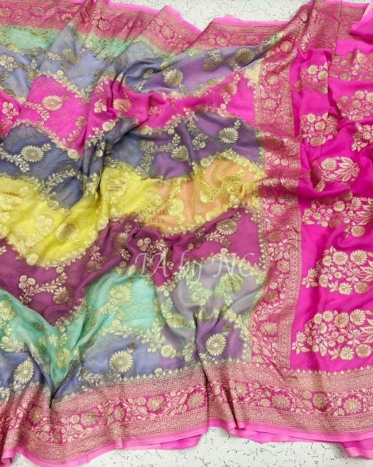 Banarasi Pure Khaddi Georgette Saree