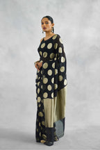 Black Banarasi Pure Khaddi Georgette Saree