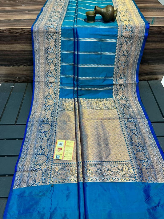 Sapphire Banarasi Pure Katan Silk Kadwa Saree