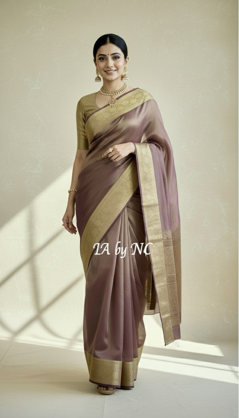 Byzantine Banarasi Pure Tissue Silk Saree